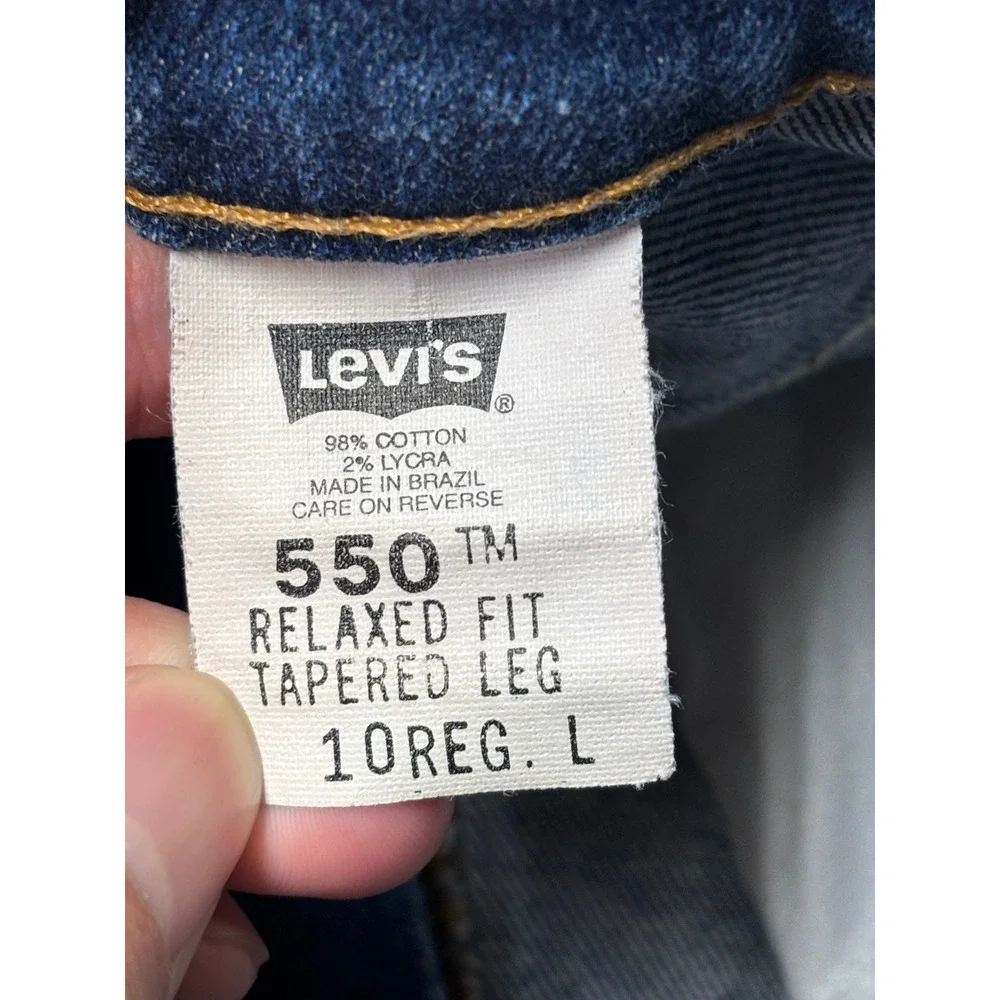VTG 90s Levi's 550‎ Women's Jeans Size 10 Regular Relaxed Fit Tapered Leg 26 24 - Picture 5 of 15